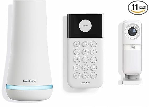 Alexa Home Security System full kit setup on table