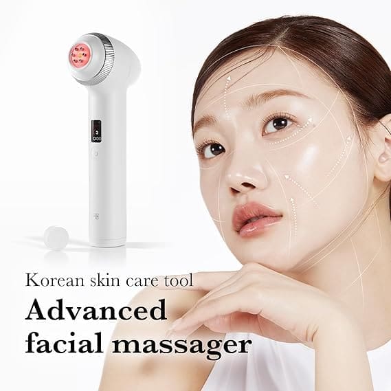 Korean skincare device improving skin elasticity and glow