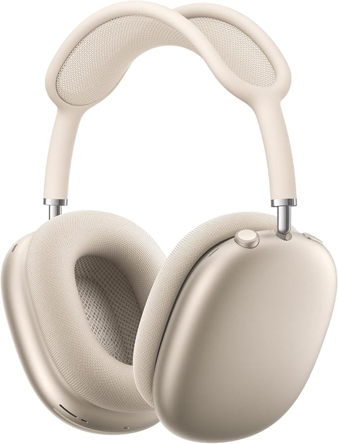 AirPods Max Headphones Starlight color front view