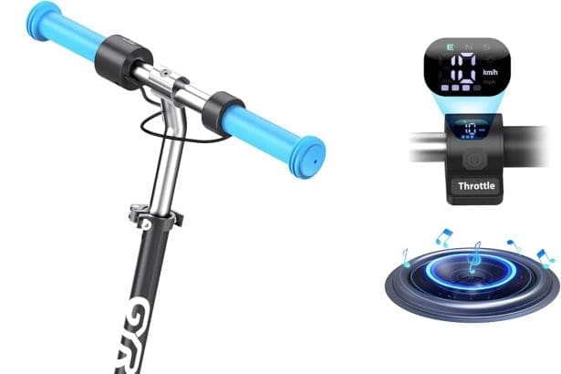 Kids Electric Scooter with LED Display for Outdoor Fun