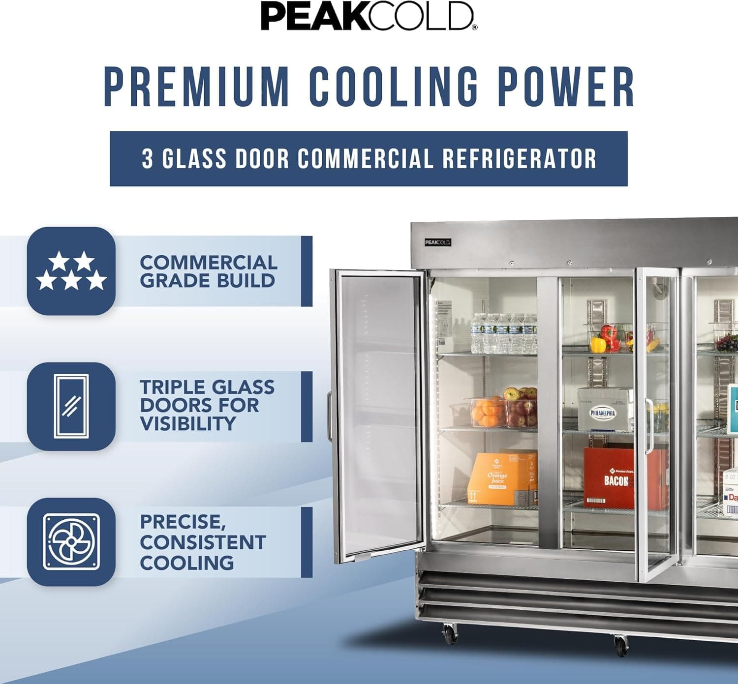 Stainless Steel Commercial Refrigerator Interior