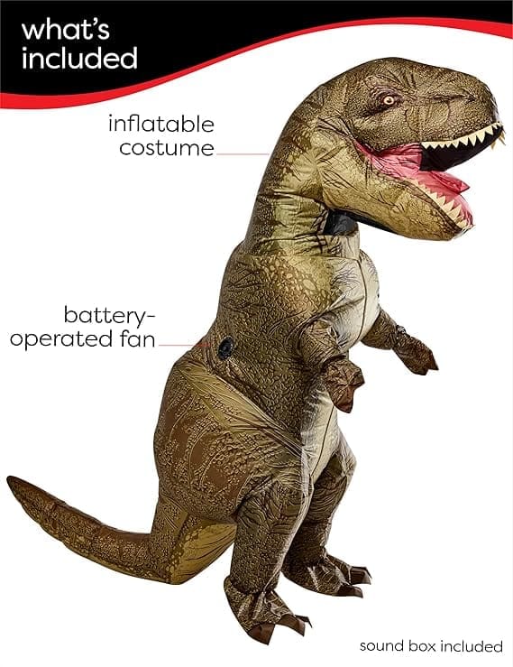Close-up of Rubies Jurassic Inflatable Costume Fan System
