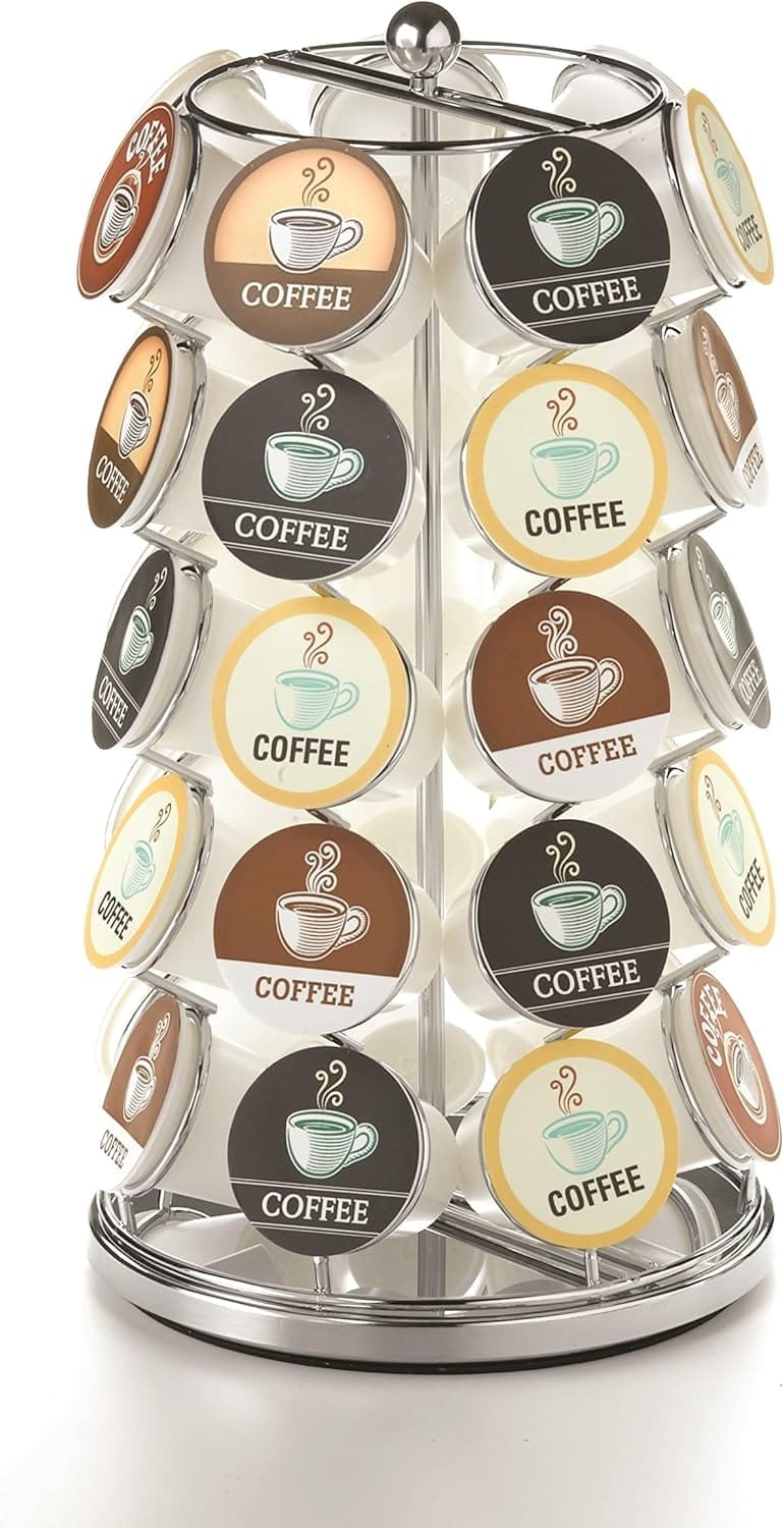 Nifty K Cup Holder 35 Pod Carousel Chrome Finish