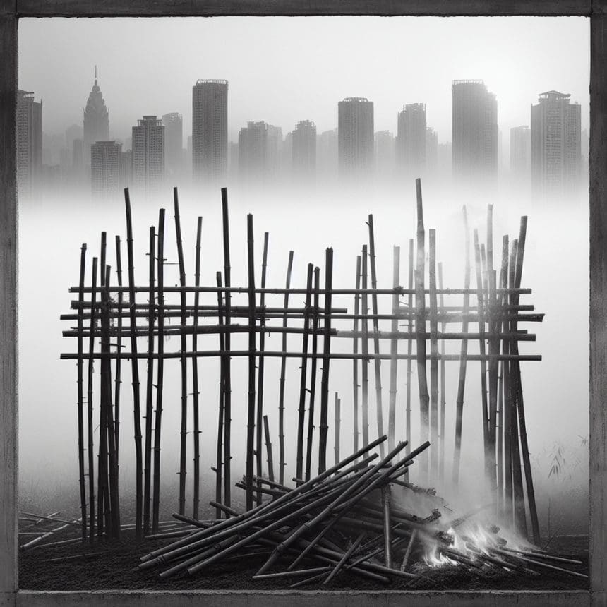 Following the tragic fire in Hong Kong, the future of bamboo scaffolding is uncertain. 1 1772900730