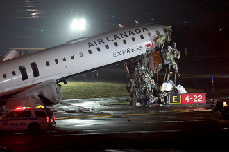 air canada jet damage ny crash